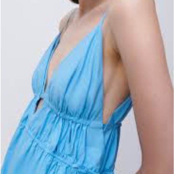 (48) ❤️ BNWT Jonathan Simkhai Amira dress in Capri - Picture 5 of 7